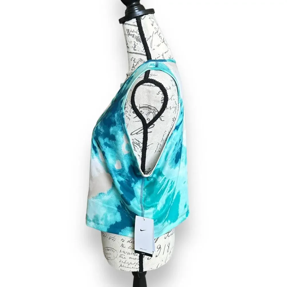 New Nike Tie-Dye Dri-Fit Crop Training Tank NWT